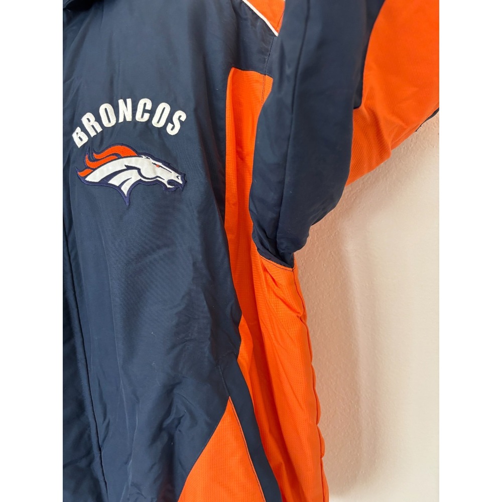 Vintage Denver Broncos Jacket XL Insulated Gorpcore 2000's Retro Full Zip Coat - Picture 6 of 16